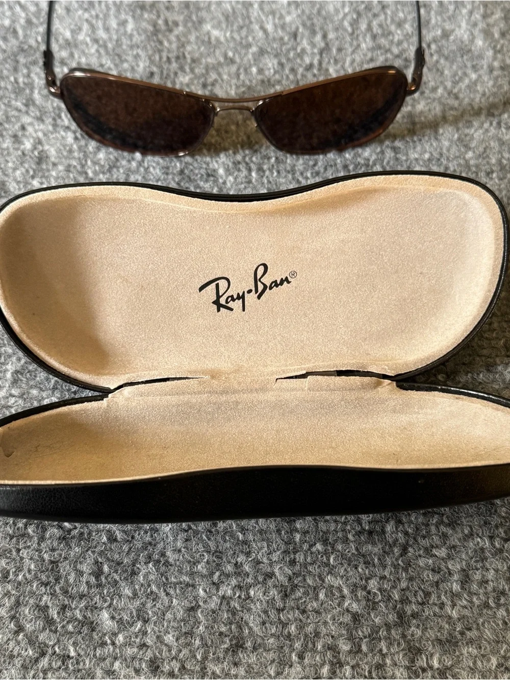 Ray-Ban RB8302 014 Carbon Fiber Aviator Sunglasses Frames Brown 58-15 Italy